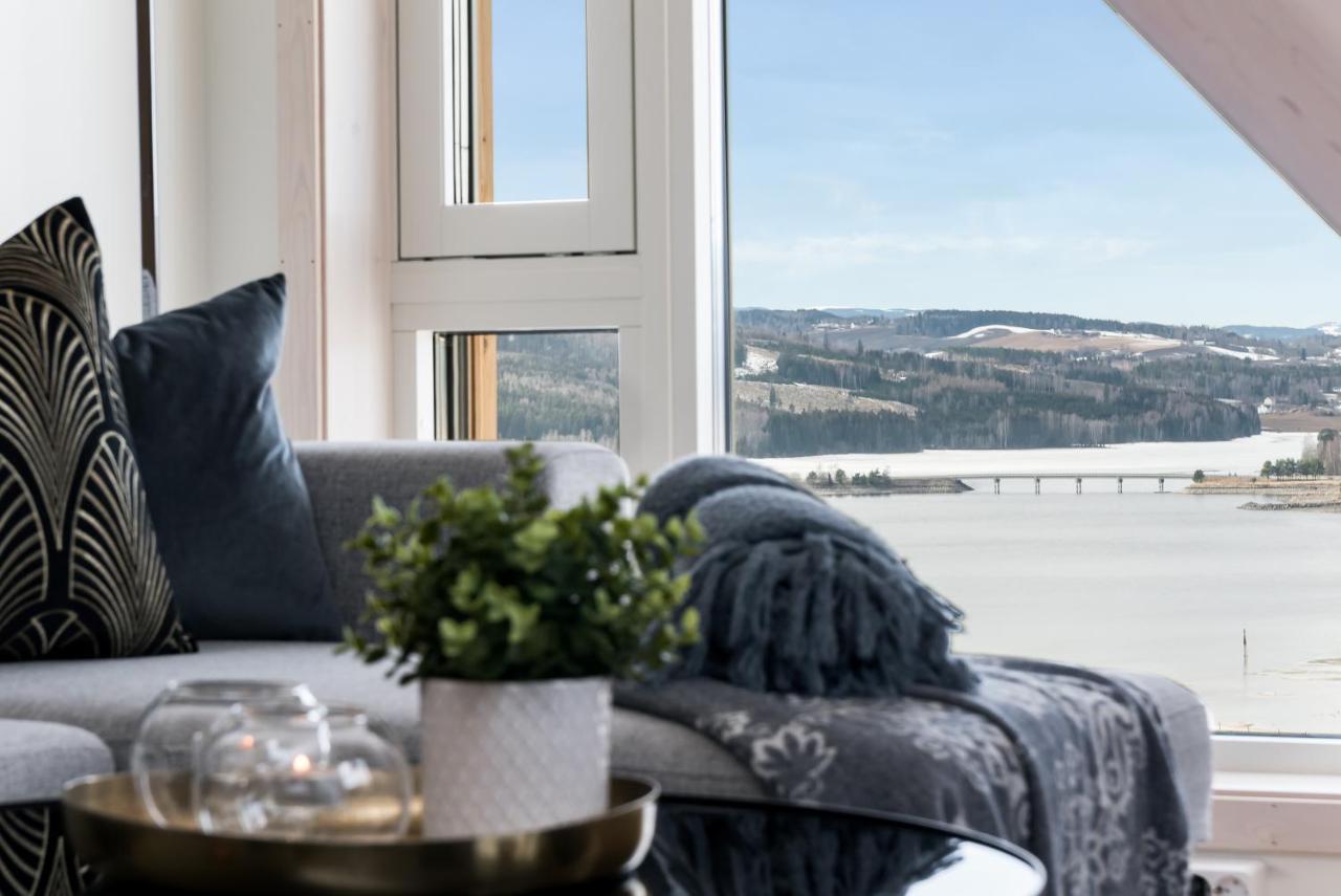 Mjos Tower Apartment - Lovely City View Ringsaker Exterior photo
